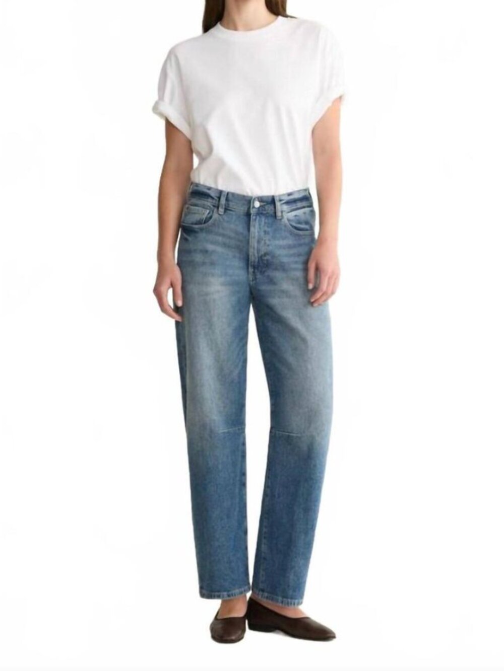 WARP + WEFT Bna Soft Curve Barrel Sadie Jeans Sz 29 / 8